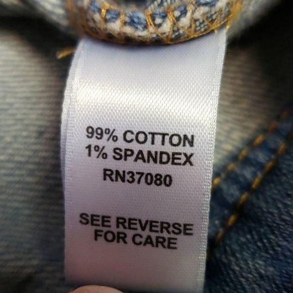 Cato cropped small Button up cotton denim Jean jacket - Picture 8 of 8